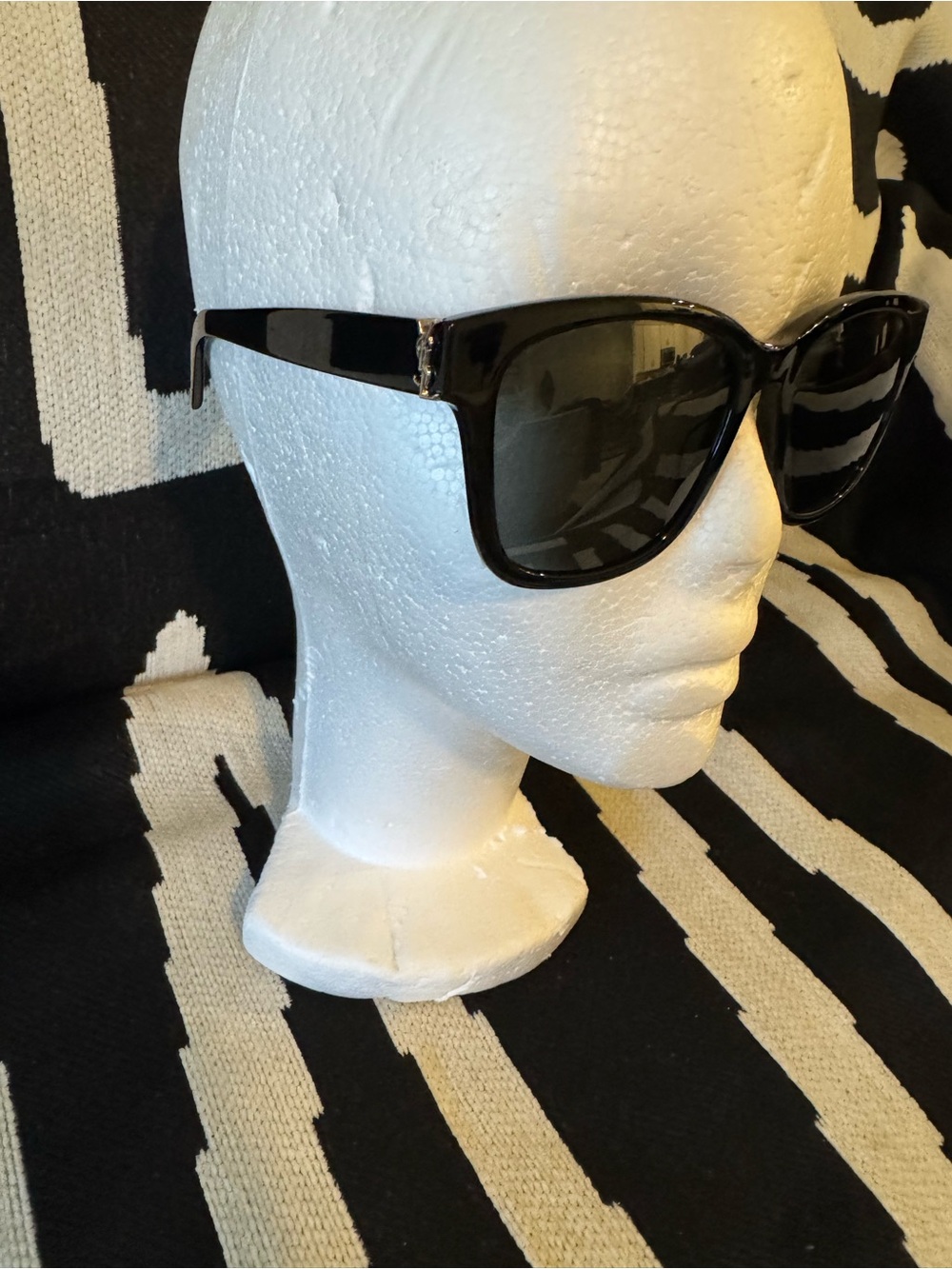Yves Saint Laurent Black Designer Sunglasses Temple